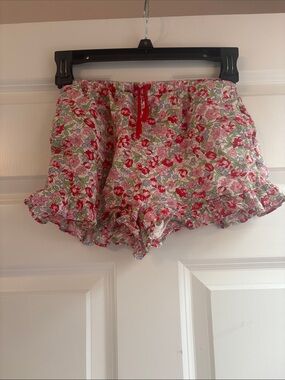 Mini Boden Floral Elastic Waist Shorts